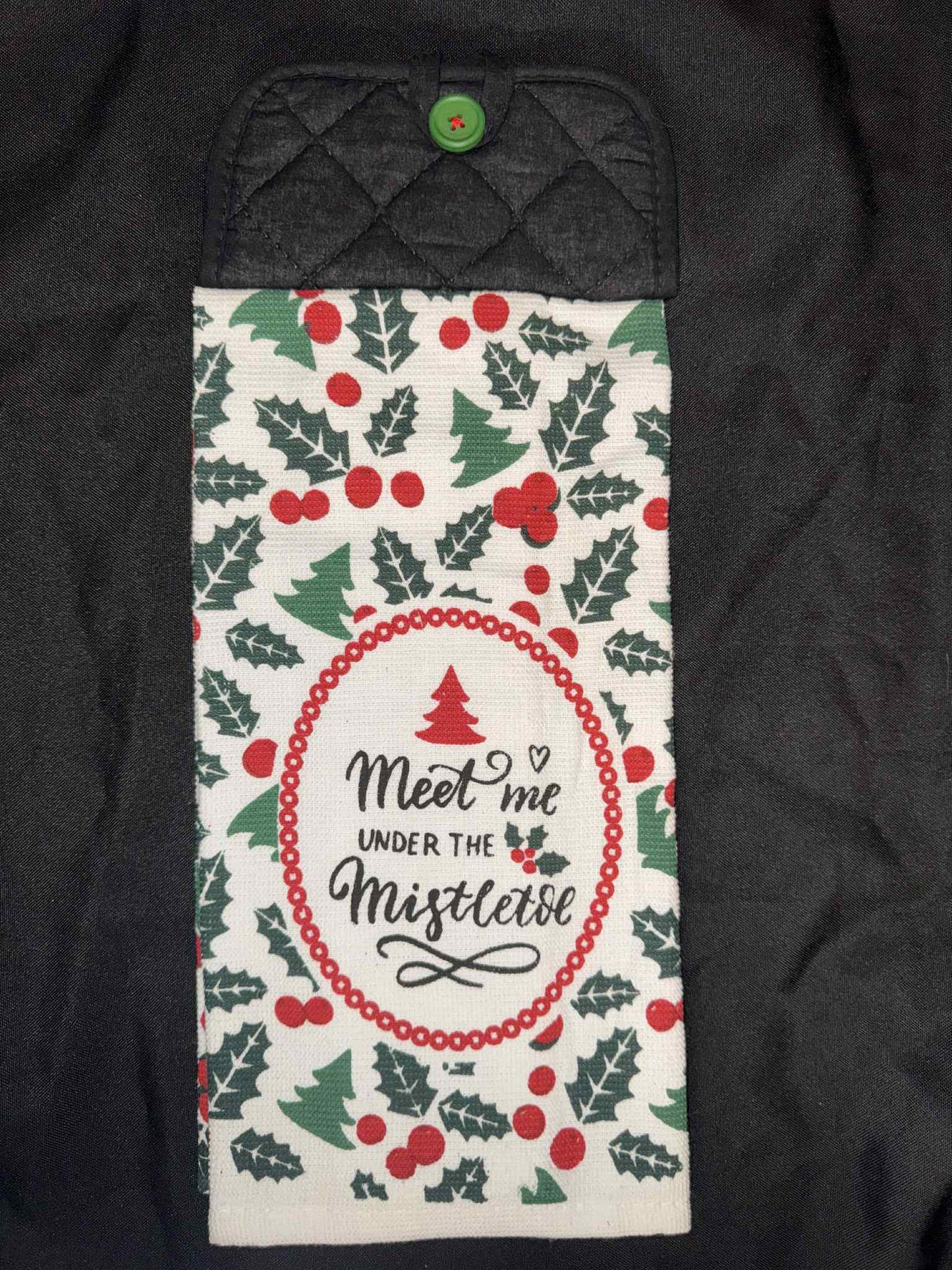 Meet Me Under The Mistletoe - Black