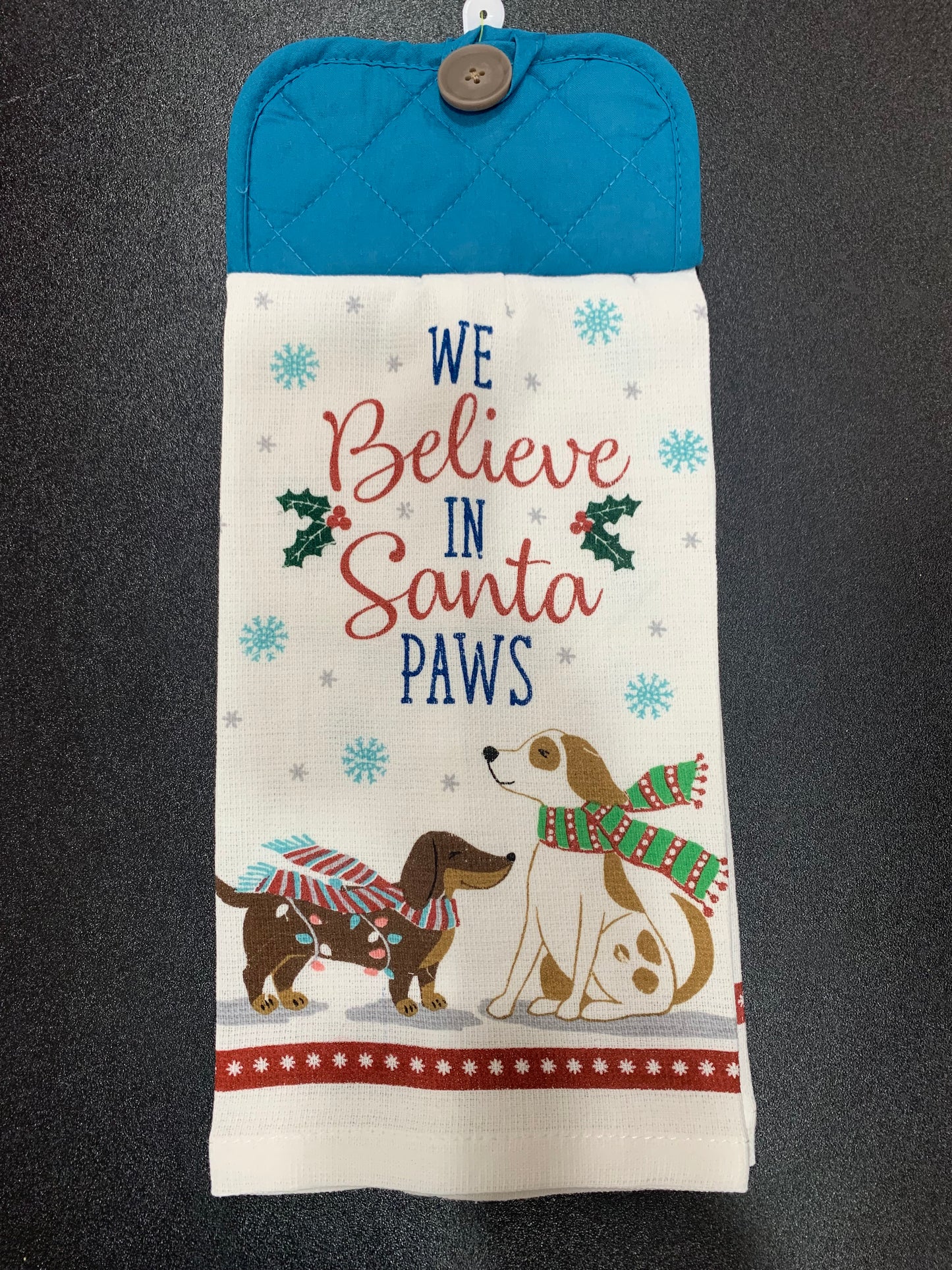 We Believe in Santa Paws - Lt Blue
