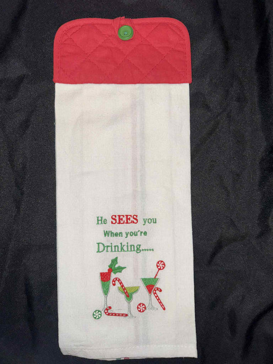 He Sees You When You're Drinking