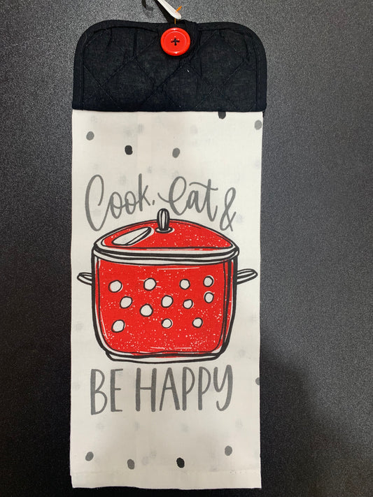 Cook, Eat & Be Happy - Black