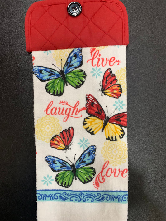 Live, Laugh, Love Butterflies - Red